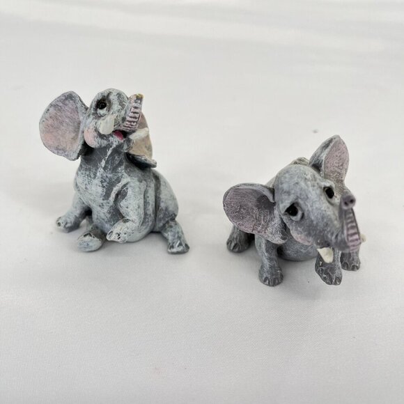 Pete Apsit Holy Herd Noah's Ark Set Of 2 Elephants Vintage - Picture 1 of 4